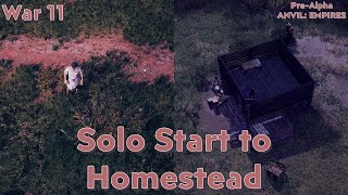 Solo Start to Homestead  - Anvil: Empires - Pre-Alpha - 1