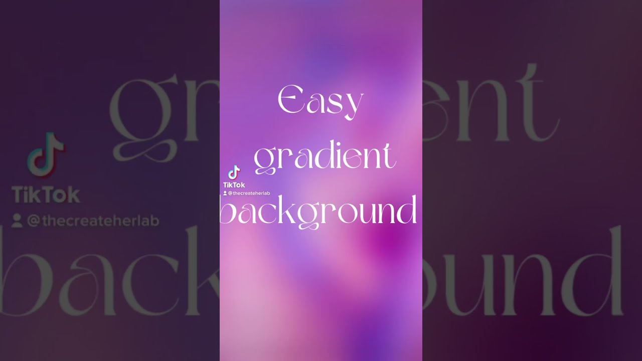 Easy Gradient Background using Canva✨