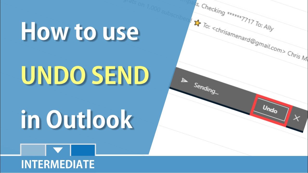 You can now undo sending an email in Outlook You can now undo sending an email in Outlook