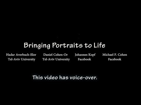 Bringing Portraits to Life -- SIGGRAPH Asia 2017