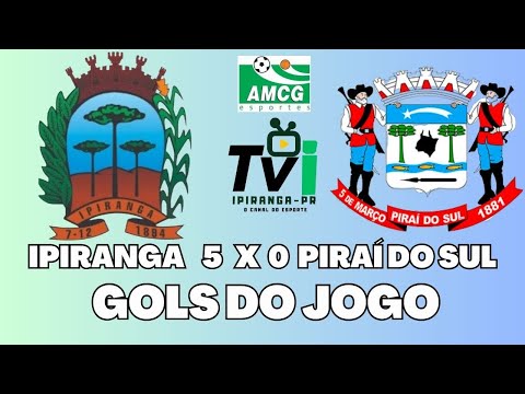 CONFIRA OS GOLS: IPIRANGA 05 X 00 PIRAÍ DO SUL / COPA AMCG DE FUTSAL.