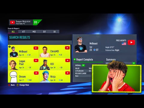 YouTubers in FIFA 22! 😱 (KSI, Dream, MrBeast)