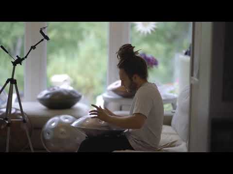 Louis L. on a Taopan Handpan Mini 46cm  / "Dripping" - Long Version