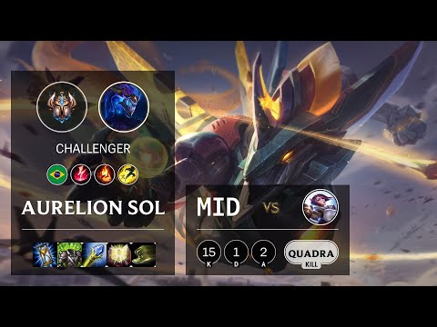 Aurelion Sol Mid vs Fiora - BR Challenger Patch 10.16