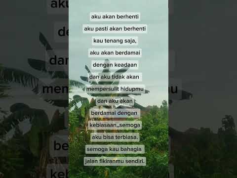 berdamai dengan kenyataan