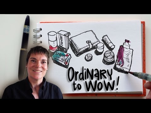 Fill a Sketchbook Page in 15 Minutes