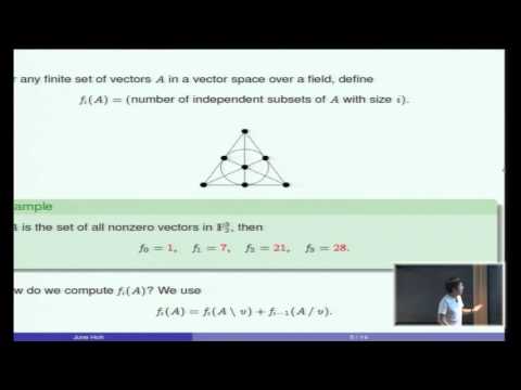 Hodge theory for combinatorial geometries - June Huh