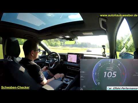 VW Tiguan (2024) R-Line 4Motion 193PS/400NM Beschleunigung 0- 110 Km/h, Acceleration, Testfahrt