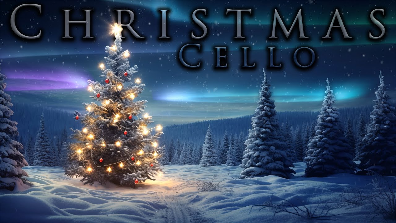 Beautiful Christmas Music 🎄 Heavenly Northern Lights Christmas 🎄 Cello & Piano