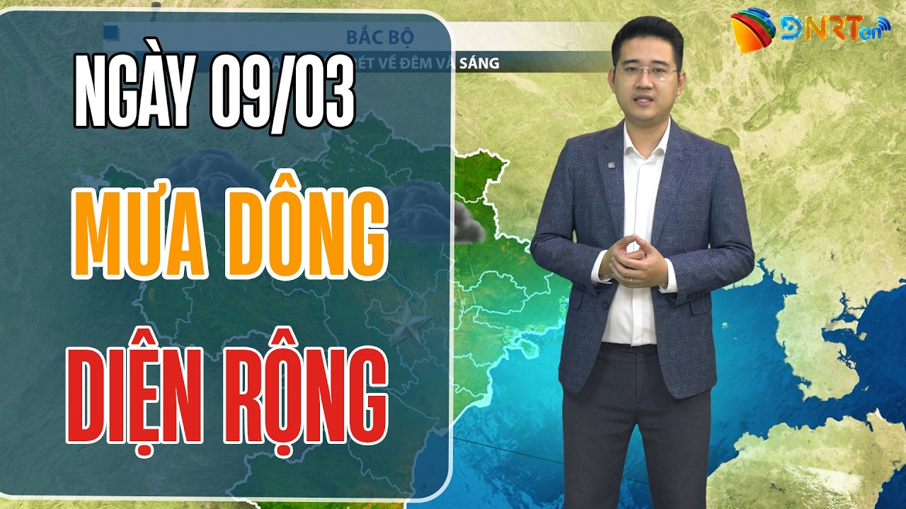 Dự báo thời tiết 09-11/03 | Trung Bộ cảnh báo mưa lớn cục bộ