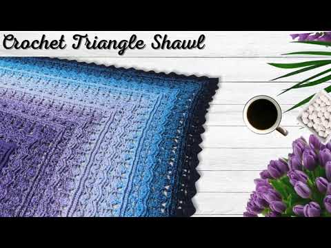 Crochet Triangle Shawl