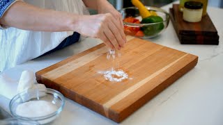 Butcher Block Care - How to Remove a Stain