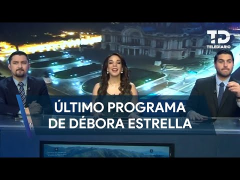 This was Débora Estrella's last show on Telediario