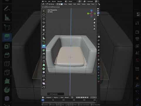 Model a Chair in Blender – Easy Beginner Tutorial (Step-by-Step)