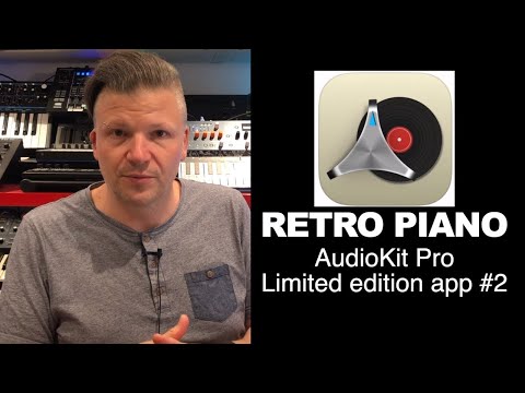 Retro Piano - Free ios synth from #AudioKit Pro - Vinyl sampled piano