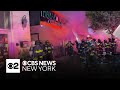 Fire Burns Through Businesses Overnight In Hicksville