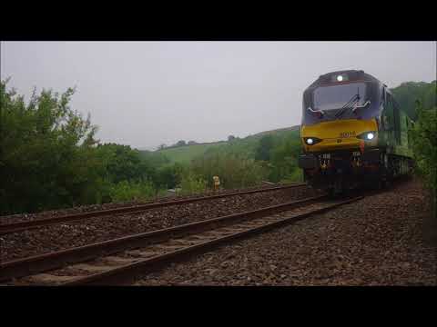 DRS 68016, 68017 T&T the Northern Belle past Stoneycombe