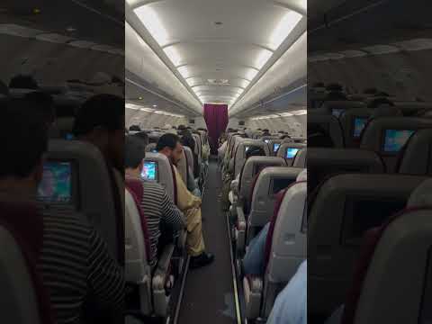 Qatar Airways A320 during the flight #qatarairways #a320 #inflight #viral #pakistan #peshawar #doha