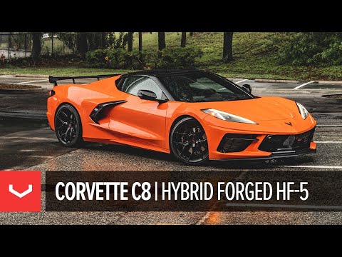 Chevrolet Corvette C8 | Hybrid Forged HF-5 Wheels [Lowered on Factory Suspension]