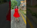 Hot Model Sanaya Khan In Red Outfit Cat Walk On Tiktok