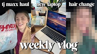 WEEKLY VLOG: a real & raw chat, I changed my hair + TJ Maxx haul