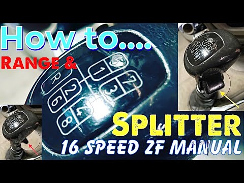 How to change gear | 16 speed manual | ZF gearbox in a Daf | Range change | Splitter