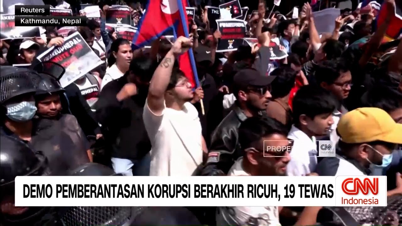 Demo Pemberantasan Korupsi Berakhir Ricuh, 19 Tewas
