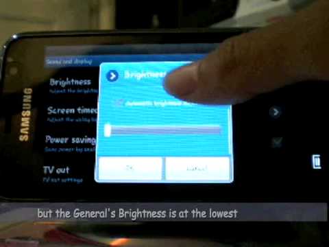 Galaxy S Brightness Control Guide