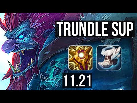 TRUNDLE & Varus vs SORAKA & Ezreal (SUPPORT) | 1.9M mastery, 0/1/10 | NA Diamond | v11.21