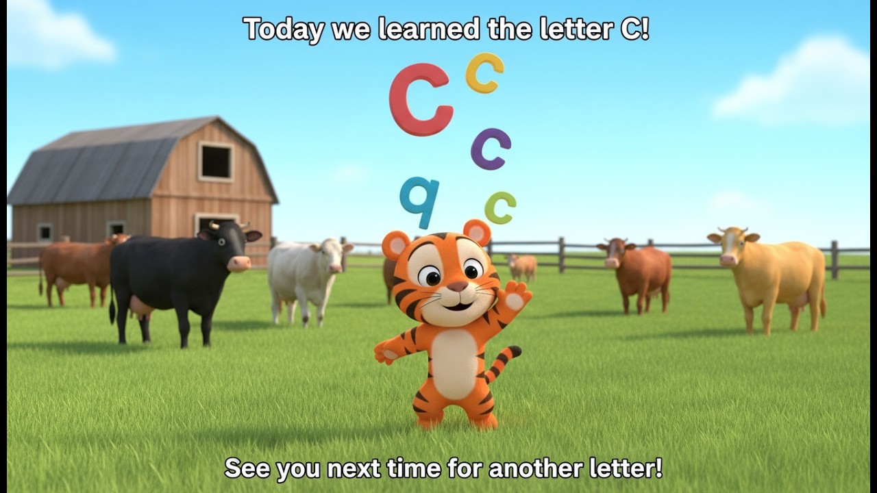 A Tiny Tiger's Letter C