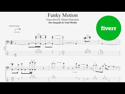 Jiro Inagaki & Soul Media - Funky Motion (bass tab)