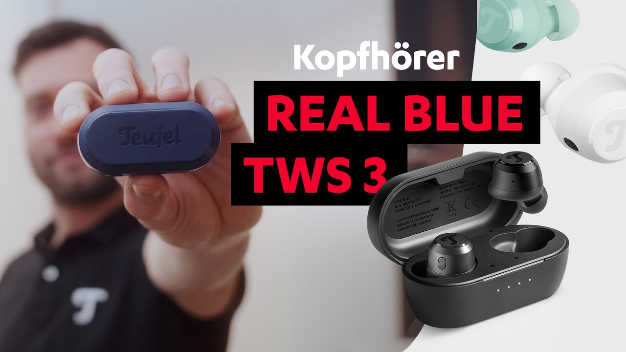 REAL BLUE TWS 3: Wireless In-Ear Headphones with Top Features | Teufel Product Videos