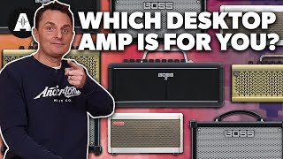 Video thumbnail for Desktop Amps Shootout - Boss Katana Air, THR10II, Roland Dual Cube, Positive Grid Spark by Andertons Music Co