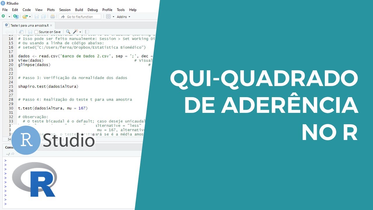 Qui-quadrado de aderência no R