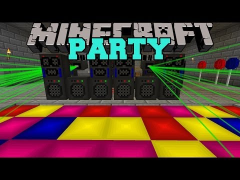 Dream Party in Minecraft! Crazy Mods, Smoke, Lasers & Music!