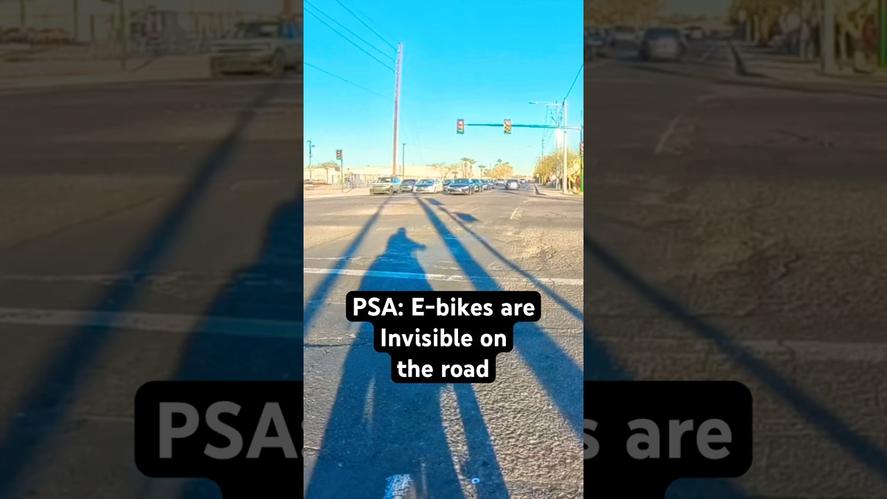Proof that E-bikes are Invisible on the Road