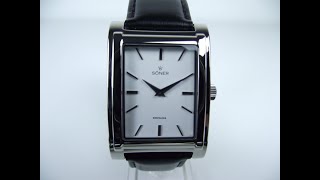 SÖNER Nostalgia Paris rectangular watch 4K review by WR4K