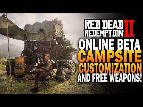 In Depth Camp Customization And How To Get FREE Weapons Red Dead Redemption 2 Online [RDR2]