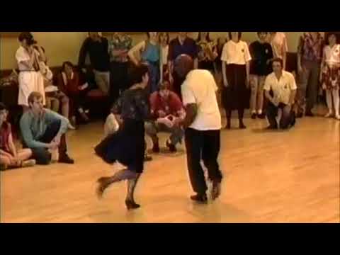 Frankie Manning dancing with Judy Pritchett 1992