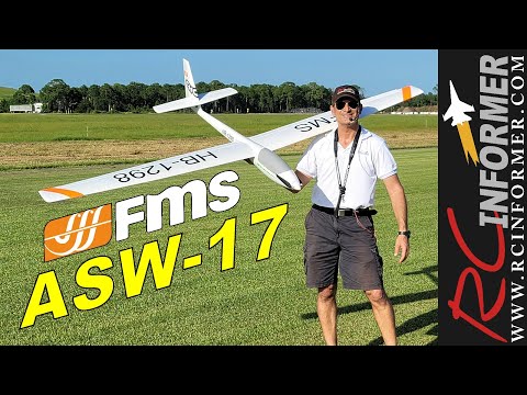 FMS ASW-17 2500MM Glider Flight Demo By: RCINFORMER