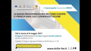 Dal Fondo Sociale europeo al FSE+ (22/04/2021)