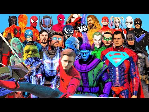 THE AVENGERS MARVEL COMICS SECRET WARS vs JUSTICE LEAGUE DC COMICS  | EPIC BATTLE