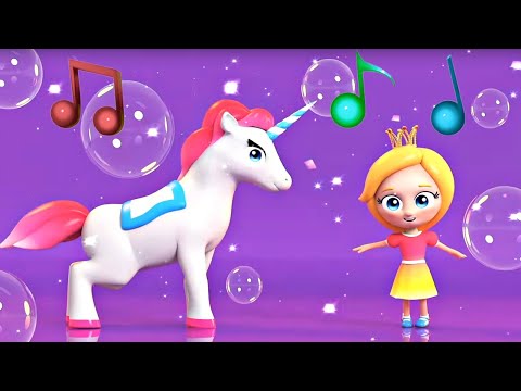 Una canción del Unicornio. Canciones infantiles. Dibujos animados de Sina y Lo.