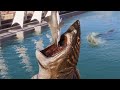 Megalodon vs Mosasaurus - Jurassic World Evolution 2 Mods (4K 60FPS)