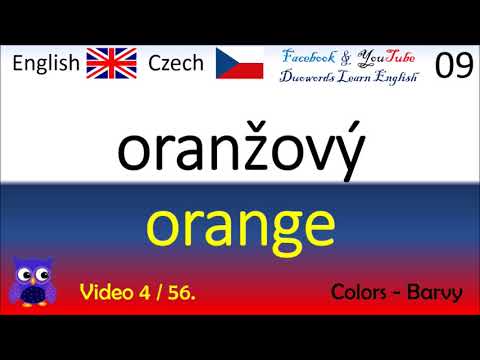 04 Colors Barvy Česká - Anglická Slova  Czech - English Words Angličtina pro začátečníky