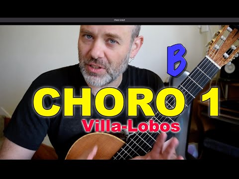 Villa-Lobos Choro 1 - Quick Guitar Lesson (B section)