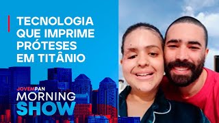 Face de mulher atingida por colheitadeira é reconstruída; casal explica procedimento