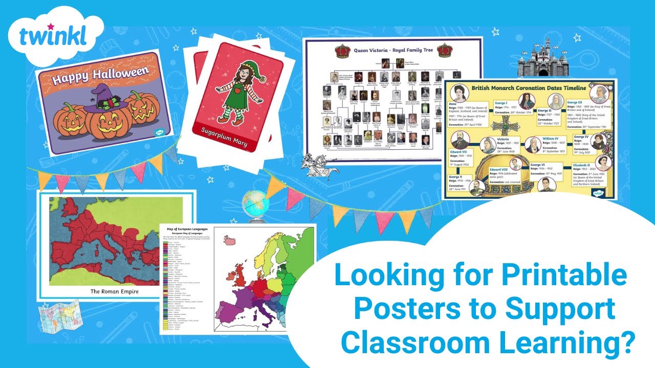 Printable Posters To Help Children In The Classroom