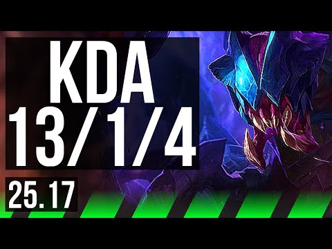 REK'SAI vs MORDEKAISER (JGL) | 13/1/4, Legendary | NA Master | 25.17