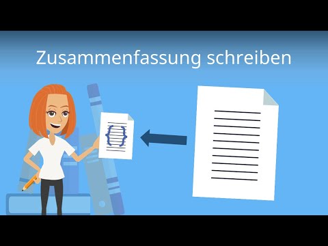 Zusammenfassung schreiben | einfach erklärt